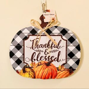 Thankful and Blessed Wall Decor Piece